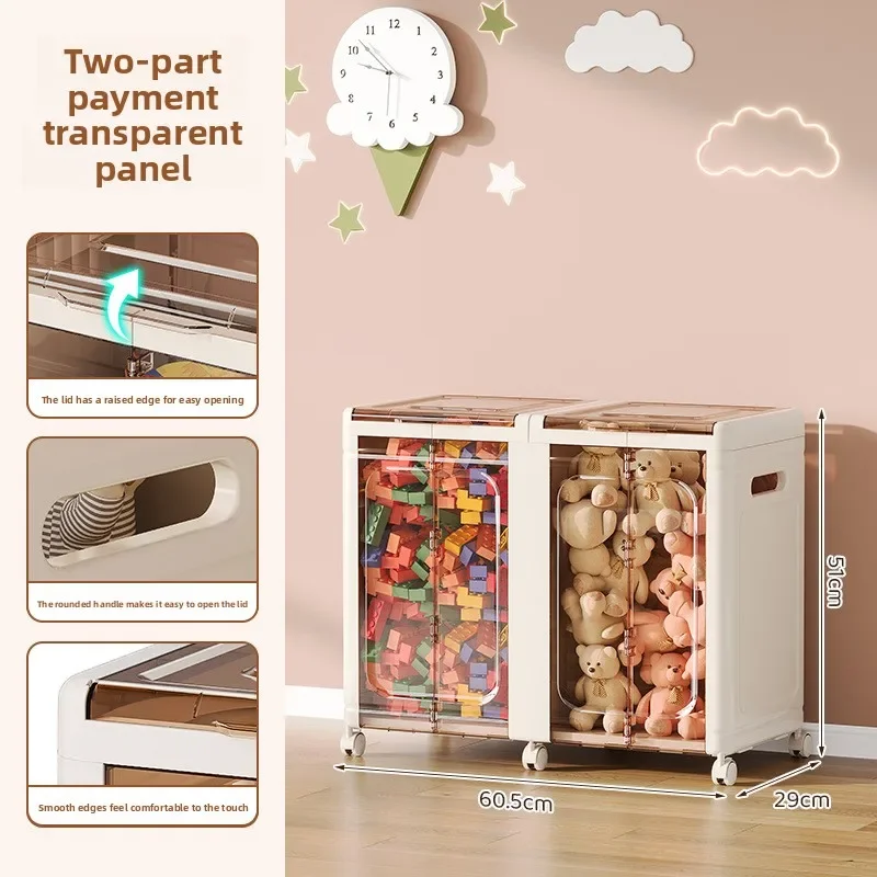 Modern Storage box Foldable mobile storage cabinet Multifunctional large-capacity household plastic finishing box
Modern Storage box Foldable mobile storage cabinet Multifunctional large-capacity household plastic finishing box
