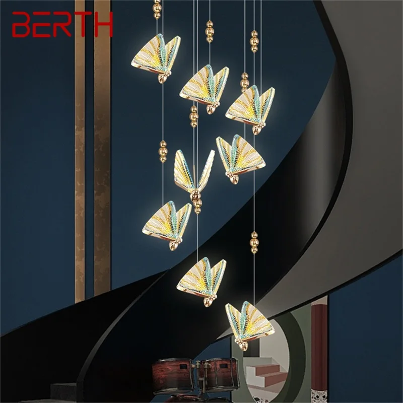 BERTH Nordic Butterfly Chandelier Lamps Fixtures Modern Pendant Lights Home LED for Stairs Hall
BERTH Nordic Butterfly Chandelier Lamps Fixtures Modern Pendant Lights Home LED for Stairs Hall