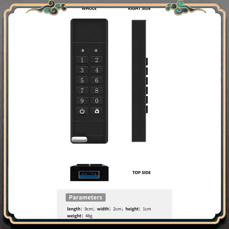 Reliable-Encrypted USB Drive USB 3.0 Encrypted And Secure Hardware Encrypted USB Flash Drive 8G
Reliable-Encrypted USB Drive USB 3.0 Encrypted And Secure Hardware Encrypted USB Flash Drive 8G