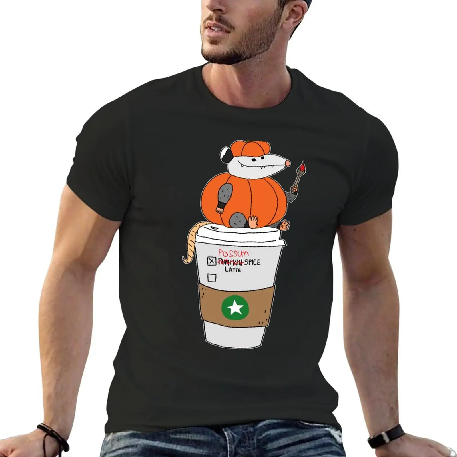 Possum Spice Latte T-Shirt baggy shirts plus size tops oversizeds mens t shirts casual stylish
Possum Spice Latte T-Shirt baggy shirts plus size tops oversizeds mens t shirts casual stylish
