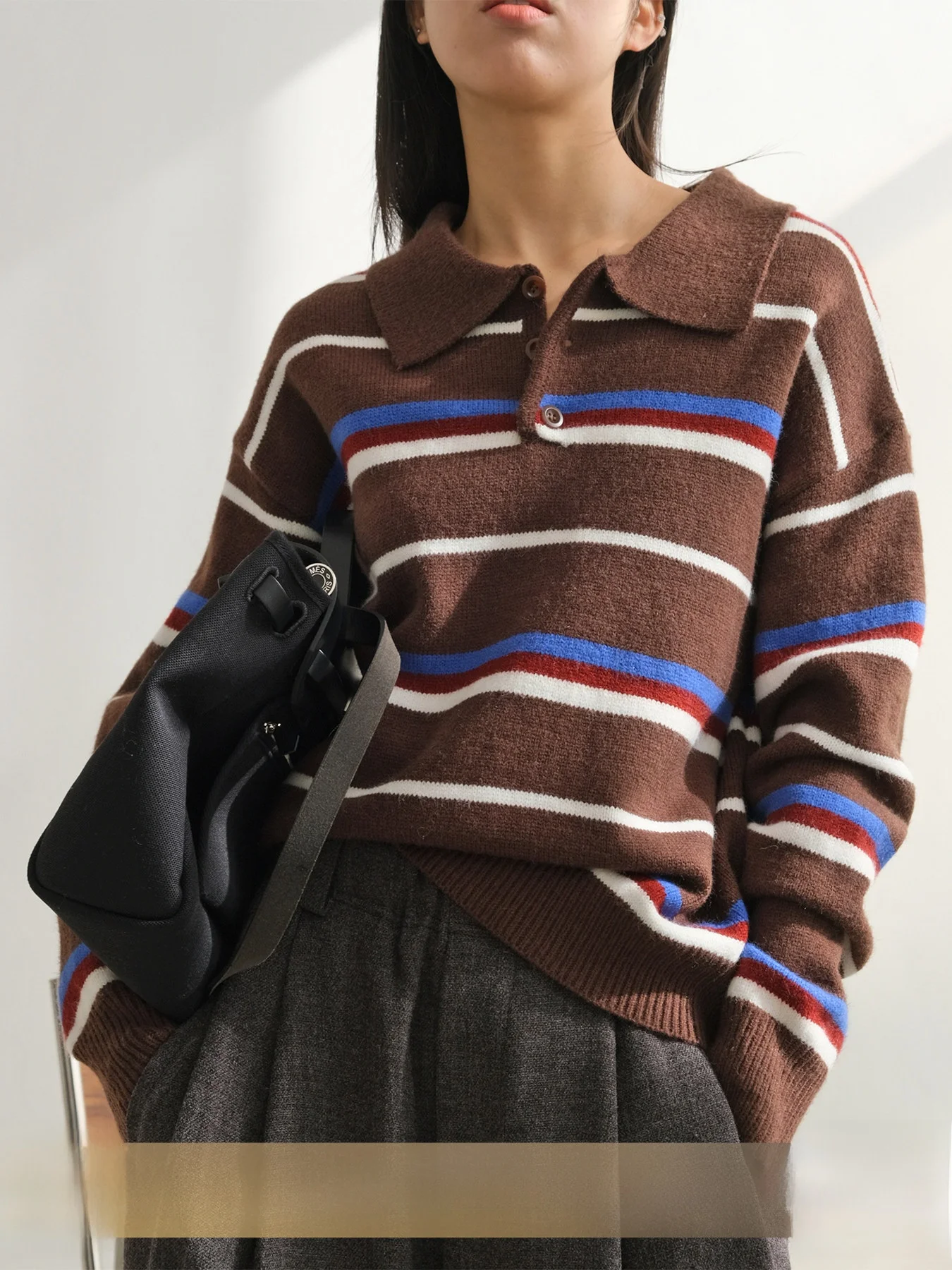 Vg Corridor Retro High nce f Open Collar Knitted Sweater Women's Inner Wear Commute Sle Striped Color Bloc...
Vg Corridor Retro High nce f Open Collar Knitted Sweater Women's Inner Wear Commute Sle Striped Color Bloc...