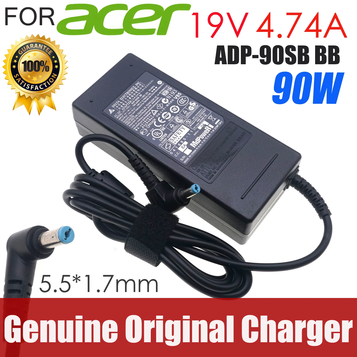 Original For ACER 19V 4.74A ADP-90SB BB laptop AC adapter charger ASPIRE V3-571G 4741G 4752G ADP-90CD DB PA-1900-32 24 04
Original For ACER 19V 4.74A ADP-90SB BB laptop AC adapter charger ASPIRE V3-571G 4741G 4752G ADP-90CD DB PA-1900-32 24 04