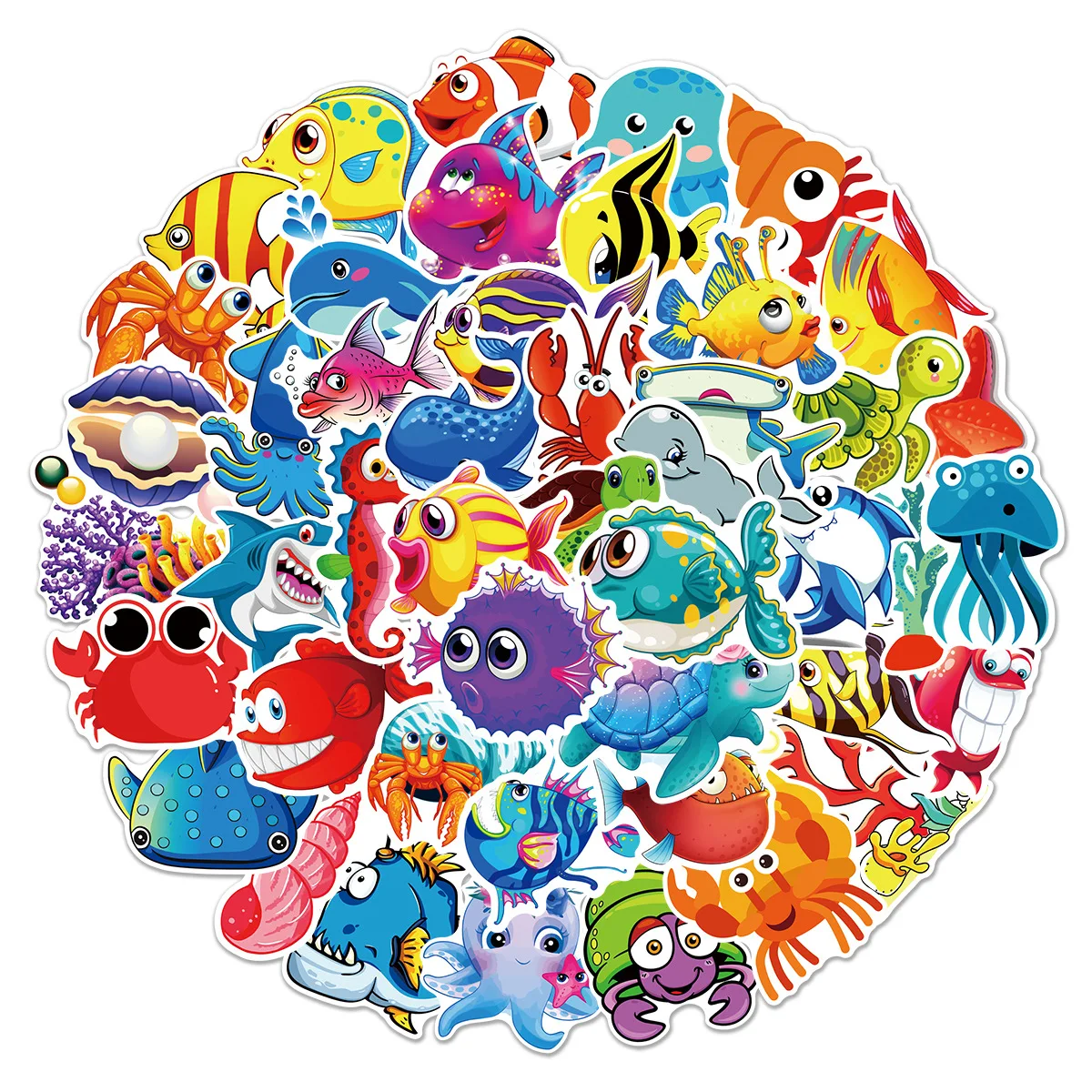 50PCS Kawaii Marine Animals Cartoon Stickers Waterproof Graffiti Skateboard Luggage Phone Laptop Cute Reward Stickers Toys Gifts
50PCS Kawaii Marine Animals Cartoon Stickers Waterproof Graffiti Skateboard Luggage Phone Laptop Cute Reward Stickers Toys Gifts
