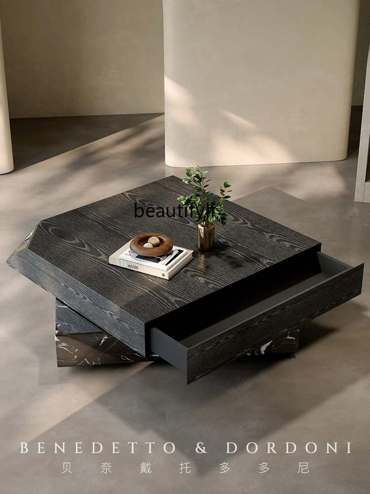 Living room coffee table light luxury high-end Italian marble minimalist creative home small
Living room coffee table light luxury high-end Italian marble minimalist creative home small