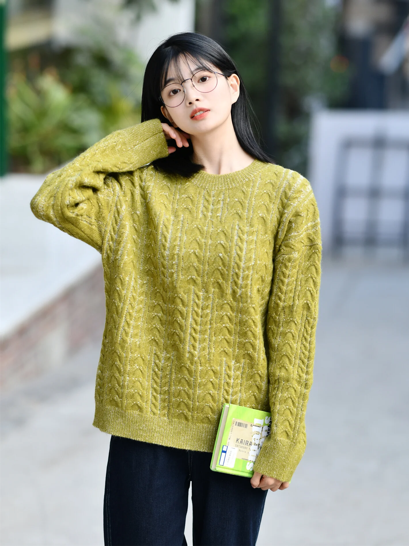 Вязаный свитер TheLAN Original Design, круглый вырез, ажурный, свободный крой, из хлопка, женский, теплый, зимний, повседневный, для работы
Вязаный свитер TheLAN Original Design, круглый вырез, ажурный, свободный крой, из хлопка, женский, теплый, зимний, повседневный, для работы