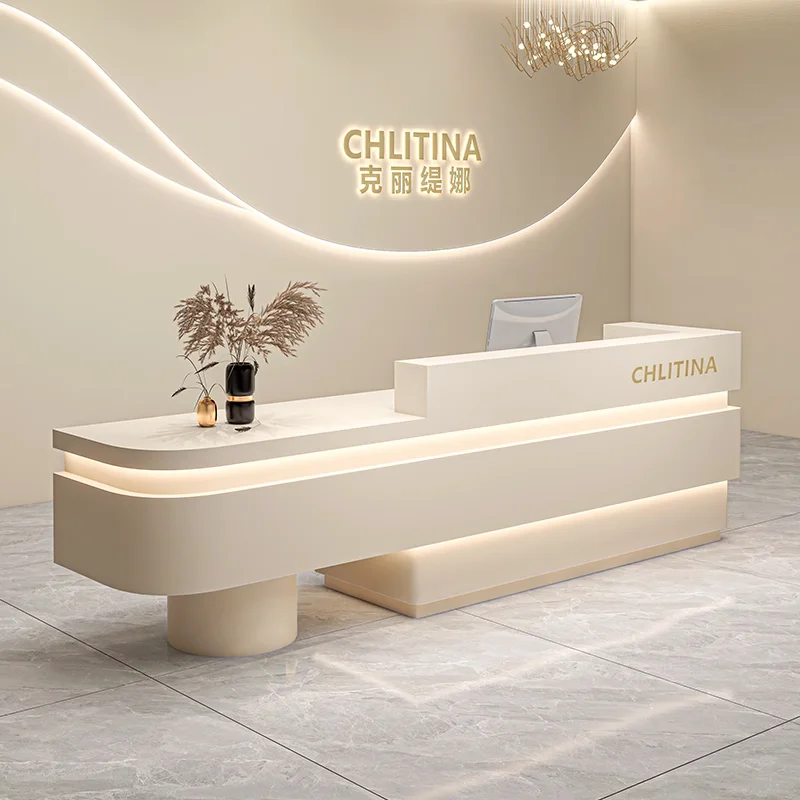 Hair salon front desk clothing store baking paint Computer desk bureaux de travail reception counter Customer center furniture
Hair salon front desk clothing store baking paint Computer desk bureaux de travail reception counter Customer center furniture