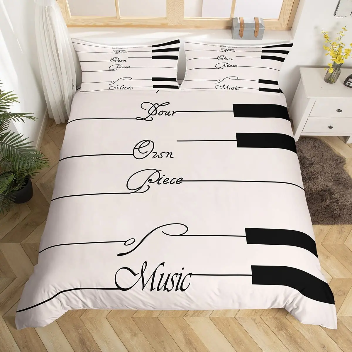 Piano Duvet Cover King Queen Girls Boys Music Piano Note Bedding Set Vintage Music Comforter Cover Retro Music Decor Quilt Cover
Piano Duvet Cover King Queen Girls Boys Music Piano Note Bedding Set Vintage Music Comforter Cover Retro Music Decor Quilt Cover