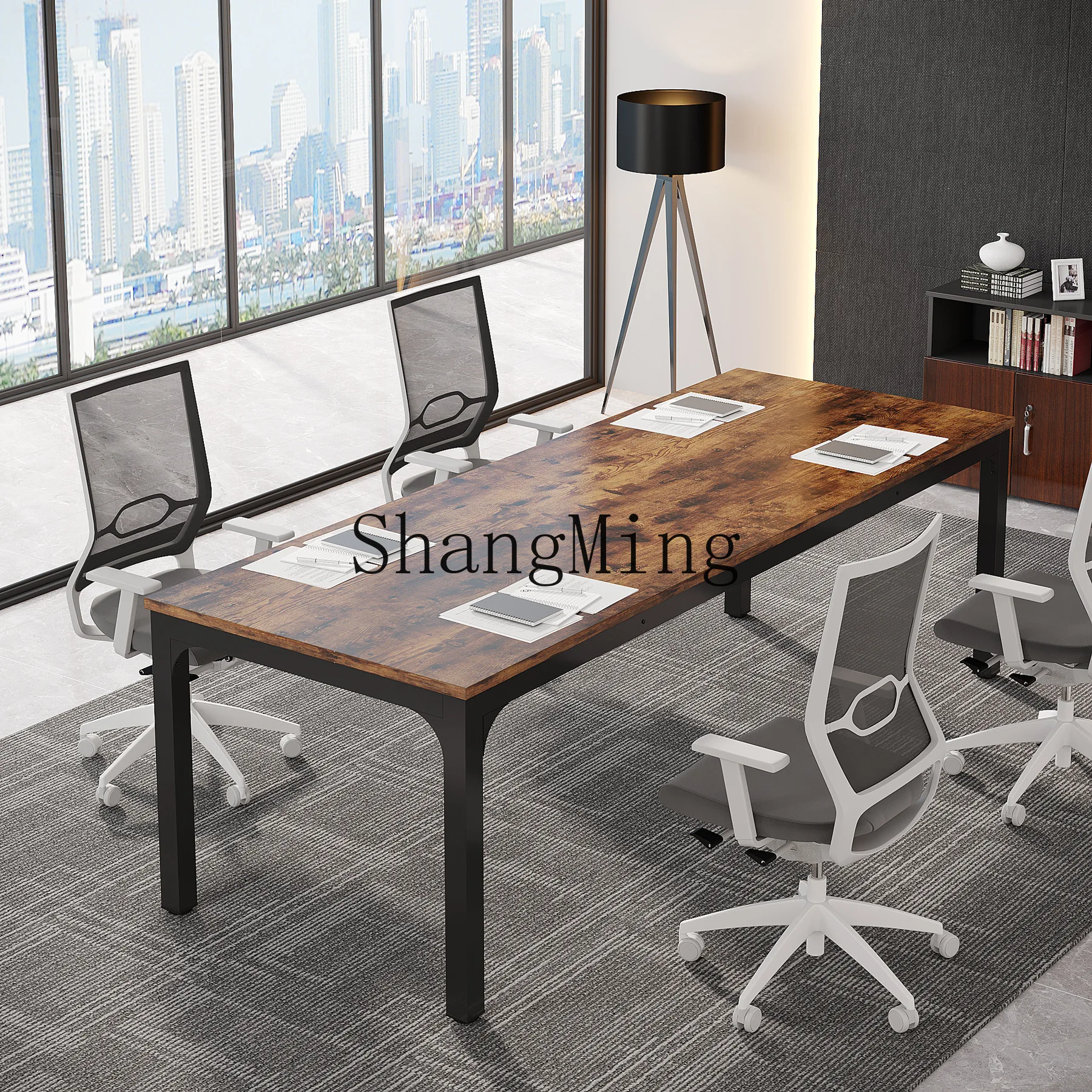 SM conference table rectangular strip 2 meters computer desk integrated dining table high-end desk
SM conference table rectangular strip 2 meters computer desk integrated dining table high-end desk