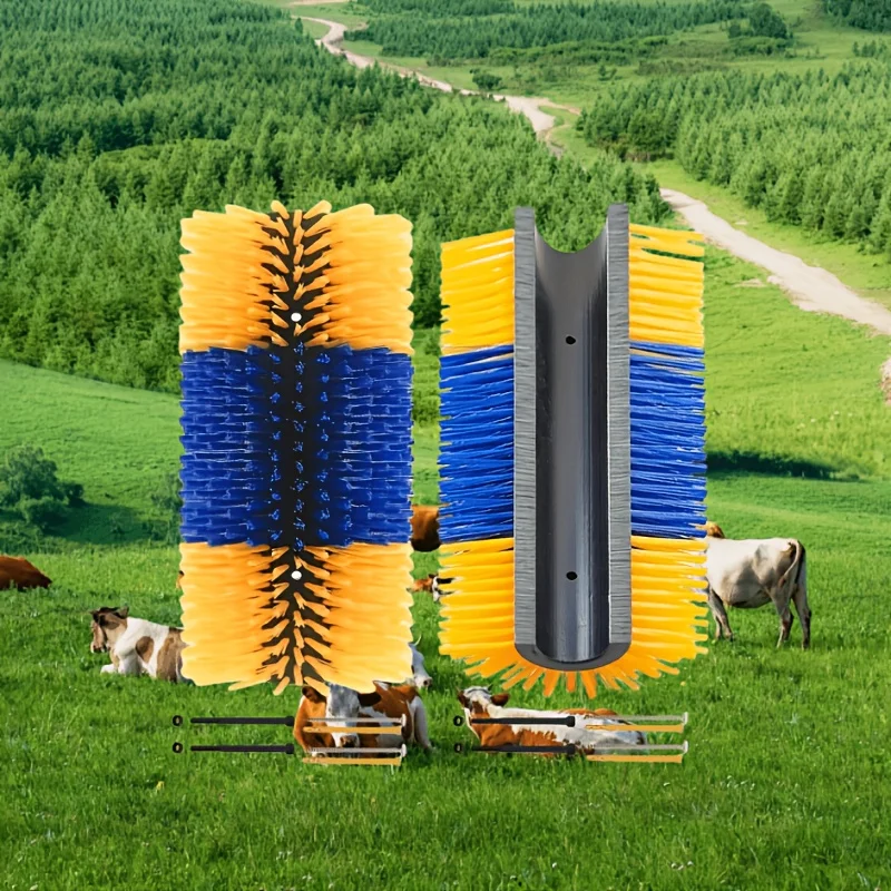 2/4pcs Sturdy Plastic And Nylon Short Brushes for Cattle And Horses - Ranch Use Suitable for Horses, Cattle, Sheep, Pigs, And Elk - Horse Shedding Cleaning Kit Rounded Edges Provide Gentle Scratching And Soothing Relief
2/4pcs Sturdy Plastic And Nylon Short Brushes for Cattle And Horses - Ranch Use Suitable for Horses, Cattle, Sheep, Pigs, And Elk - Horse Shedding Cleaning Kit Rounded Edges Provide Gentle Scratching And Soothing Relief
