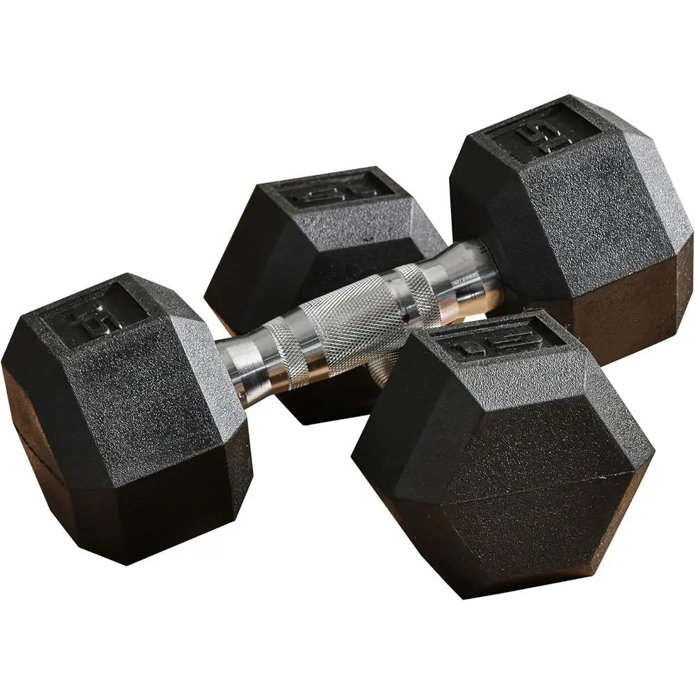 Dual-Weight Hex Dumbbells Set: 12, 15, 40, 45, 50lbs - Rubber Coated, Non-Slip Grip for Home Gym
Dual-Weight Hex Dumbbells Set: 12, 15, 40, 45, 50lbs - Rubber Coated, Non-Slip Grip for Home Gym