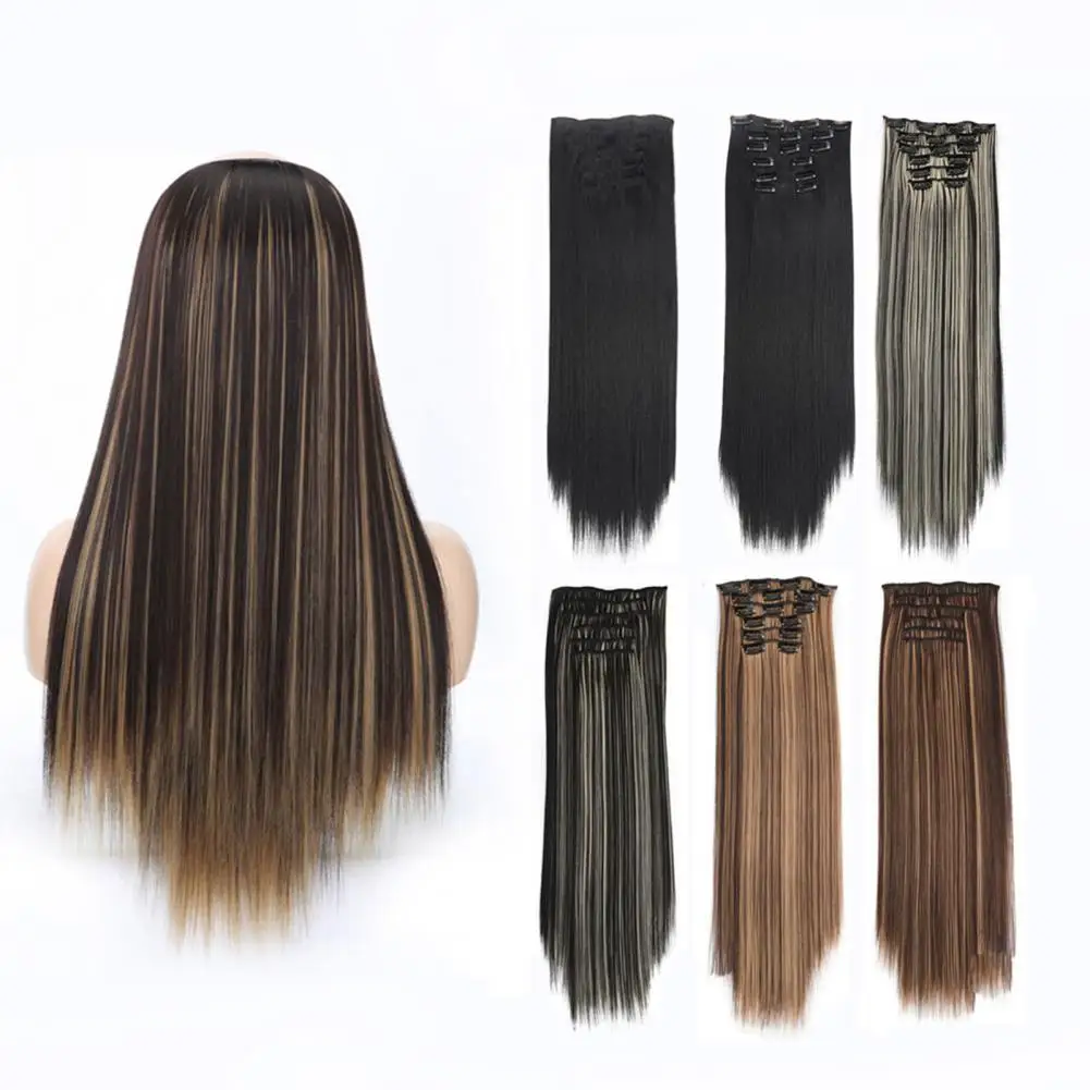60cm Wig Clip Heat-Resistant Long High Temperature Fiber Clips Straight Wig Synthetic Clip On Hair Extensions Female Hairpiece
60cm Wig Clip Heat-Resistant Long High Temperature Fiber Clips Straight Wig Synthetic Clip On Hair Extensions Female Hairpiece