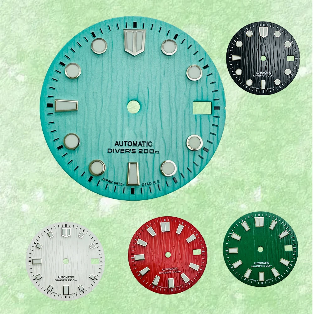 28.5mm S Logo Dial Suitable For NH35 Automatic Movement Green Luminous Watch Modification Accessories
28.5mm S Logo Dial Suitable For NH35 Automatic Movement Green Luminous Watch Modification Accessories