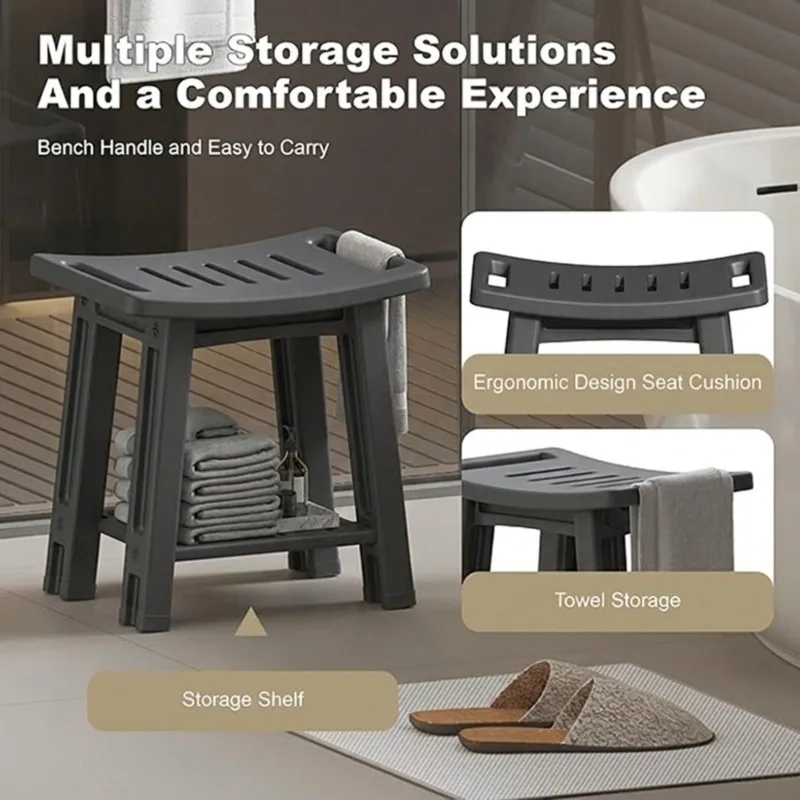 【ELECTRONIC-ACCESSORIES】Non-Slip,Double Layer Shower Bench-Plastic Bathroom Stool For Elderly, Pregnant Women& Kids
【ELECTRONIC-ACCESSORIES】Non-Slip,Double Layer Shower Bench-Plastic Bathroom Stool For Elderly, Pregnant Women& Kids