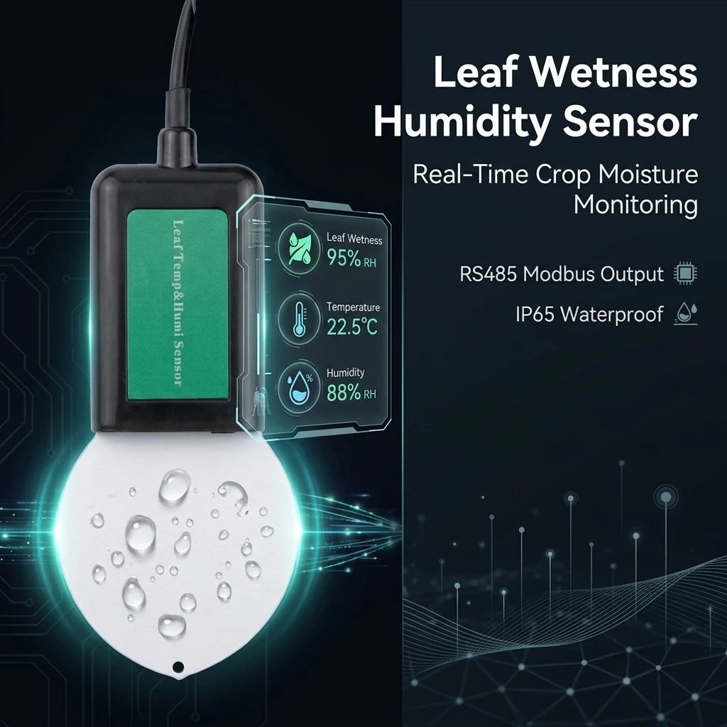 Lora Lorawan Wireless RS485 Modbus Leaves Surface Moisture Test Leaf Temperature and Wetness 2 in 1 Sensor Price for Agriculture
Lora Lorawan Wireless RS485 Modbus Leaves Surface Moisture Test Leaf Temperature and Wetness 2 in 1 Sensor Price for Agriculture