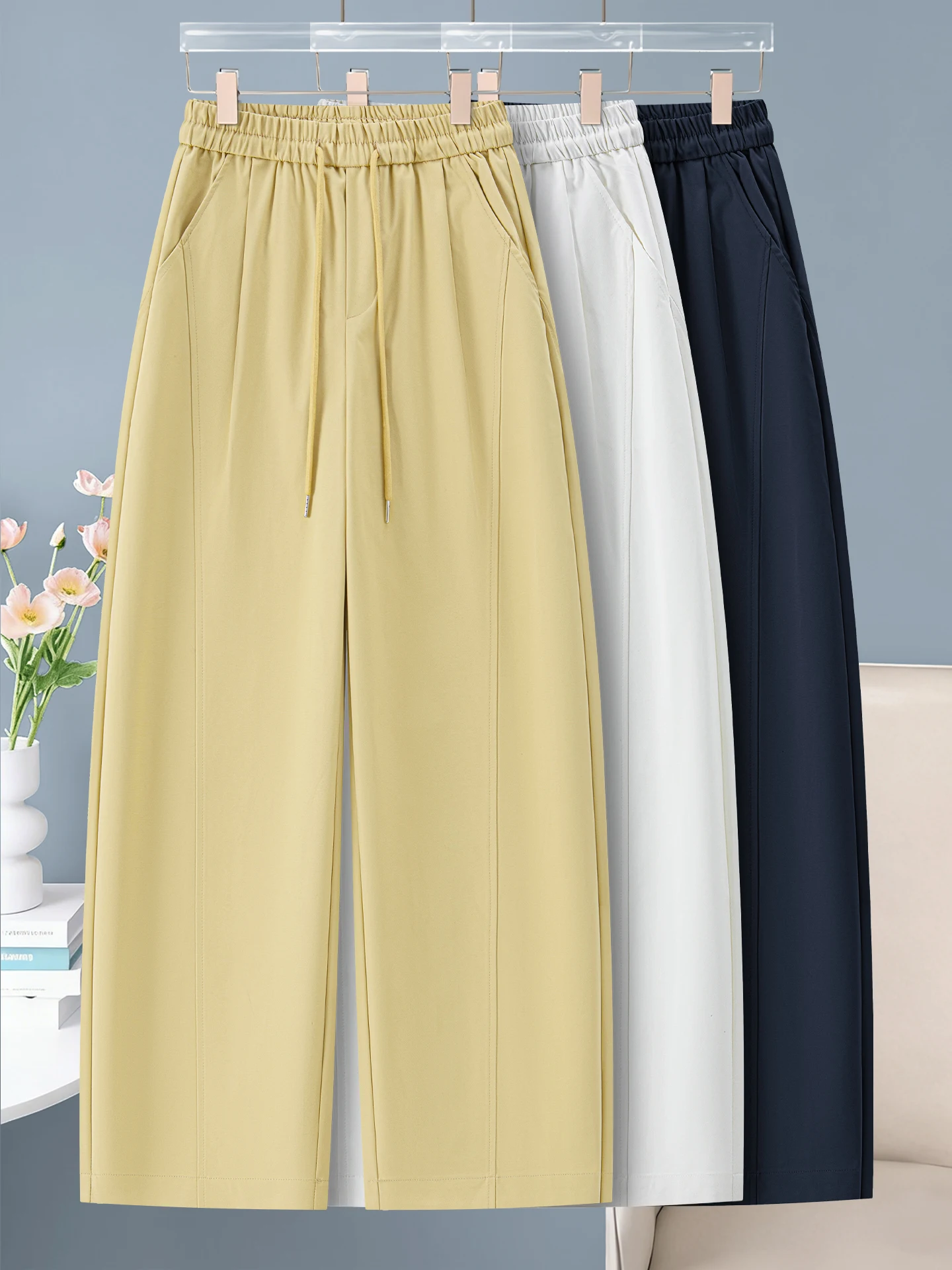 Loose High Waist Wide Leg Pants Women's Casual Banana Pants Spring Summer 2026 New Style Comfortable Loose Feeling Lazy Pants
Loose High Waist Wide Leg Pants Women's Casual Banana Pants Spring Summer 2026 New Style Comfortable Loose Feeling Lazy Pants
