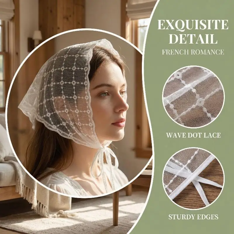 Fashion Lace Hair Scarf Wraps Women Retro White Lace Floral Triangle Headscarf Hat Travel Photo Headband Hair Accessories
Fashion Lace Hair Scarf Wraps Women Retro White Lace Floral Triangle Headscarf Hat Travel Photo Headband Hair Accessories