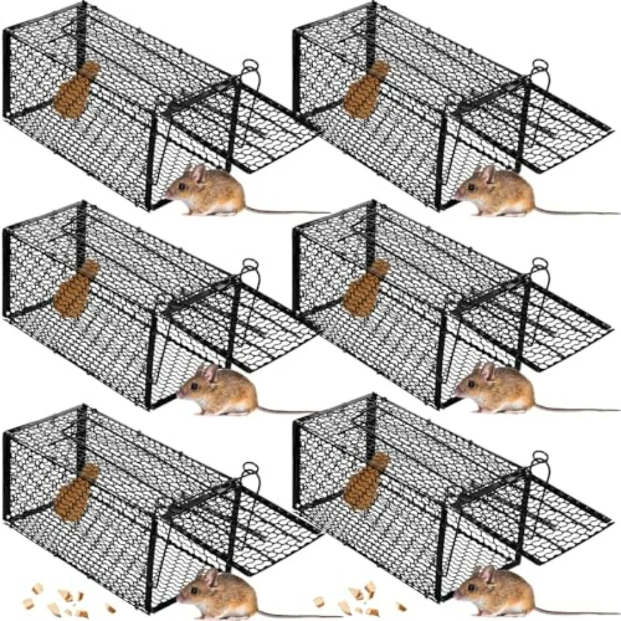 6 Pcs Humane Rat Trap Small Chipmunk Mouse Squirrel Cage Rodent Animal Mice Voles Hamsters Cage Catch and Release Trap for Home
6 Pcs Humane Rat Trap Small Chipmunk Mouse Squirrel Cage Rodent Animal Mice Voles Hamsters Cage Catch and Release Trap for Home