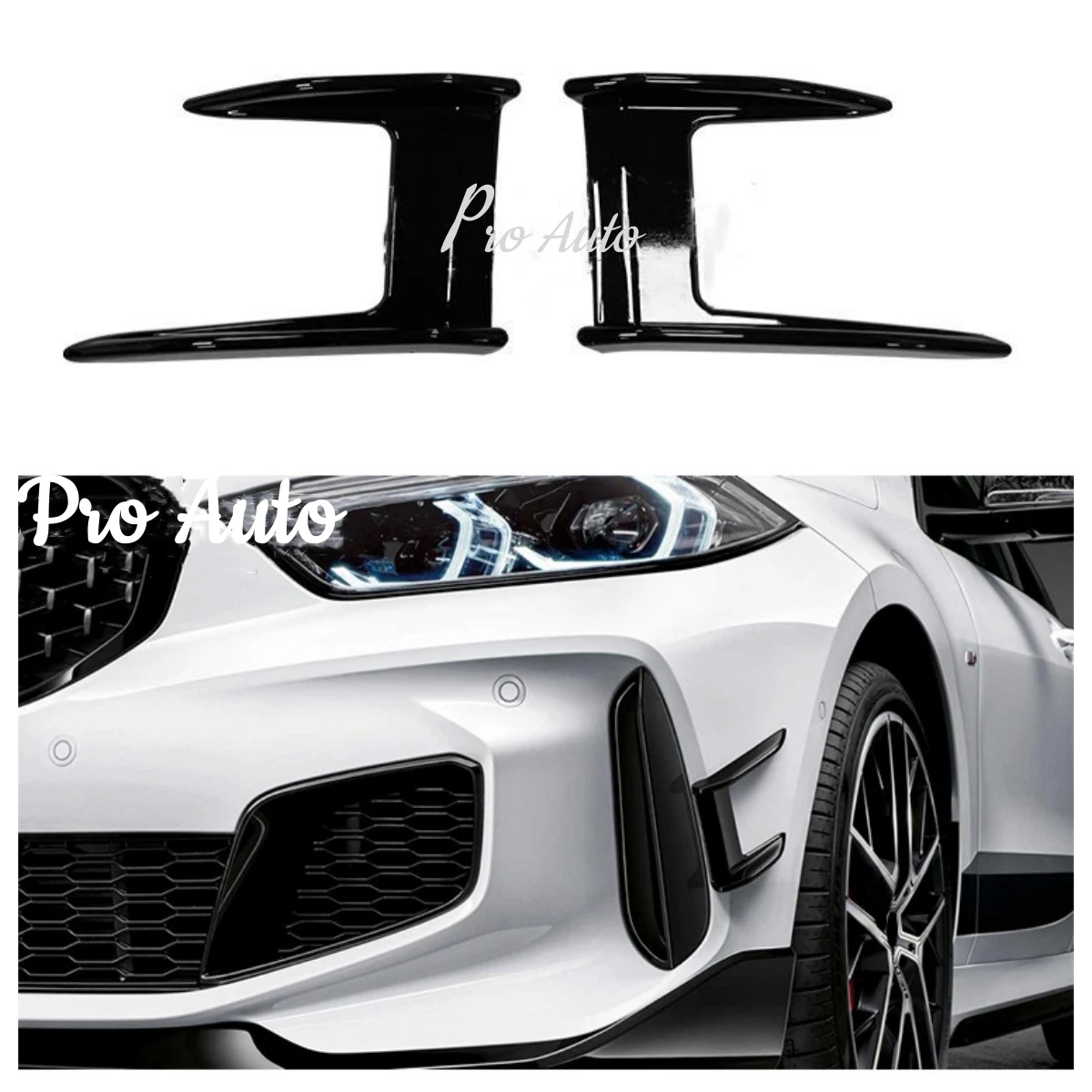 2 Pcs Black Car Canards Front Bumper Splitter for BMW 1 Series F40 2019-2022 ABS Plastic Car Sticker Auot Styling Accessories
2 Pcs Black Car Canards Front Bumper Splitter for BMW 1 Series F40 2019-2022 ABS Plastic Car Sticker Auot Styling Accessories