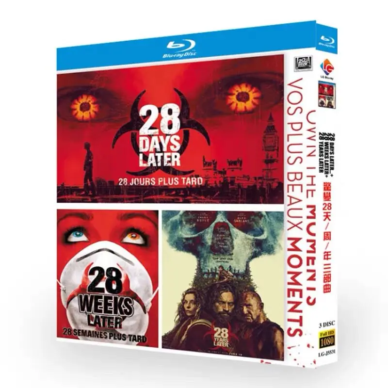 Коллекционный набор Blu-ray HD фильмов: 28 дней спустя. Трилогия.
Коллекционный набор Blu-ray HD фильмов: 28 дней спустя. Трилогия.