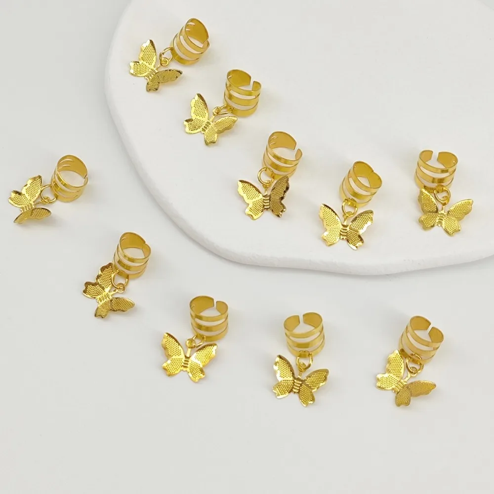 20Pcs Butterfly Hollow Out Hair Ring Dread Locks Metal Cuff Clips Dreadlocks Beads DIY Headwear Hair Braid Tubes for Braids
20Pcs Butterfly Hollow Out Hair Ring Dread Locks Metal Cuff Clips Dreadlocks Beads DIY Headwear Hair Braid Tubes for Braids