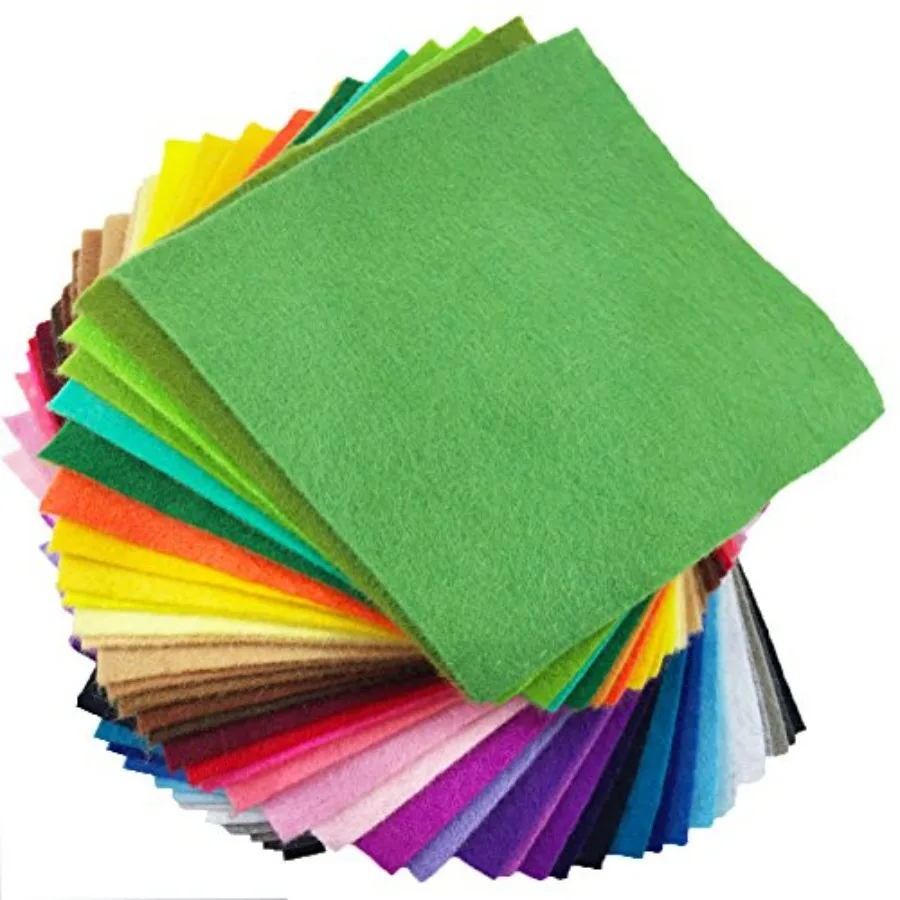42pcs1.4mm Thick Soft Felt Fabric Sheet Assorted Color Felt Pack DIY Craft Sewing Squares Nonwoven Patchwork 10cm * 10cm
42pcs1.4mm Thick Soft Felt Fabric Sheet Assorted Color Felt Pack DIY Craft Sewing Squares Nonwoven Patchwork 10cm * 10cm
