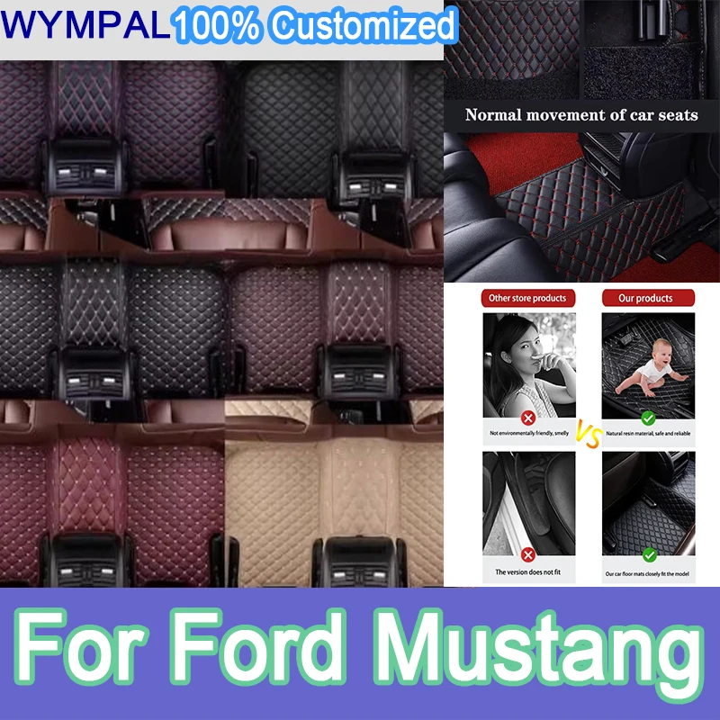 Luxury Custom Car floor mats for Ford Mustang 2015 2016 2017 2018 2019 2020 2021 2022 auto foot Pads automobile carpet cover mat
Luxury Custom Car floor mats for Ford Mustang 2015 2016 2017 2018 2019 2020 2021 2022 auto foot Pads automobile carpet cover mat