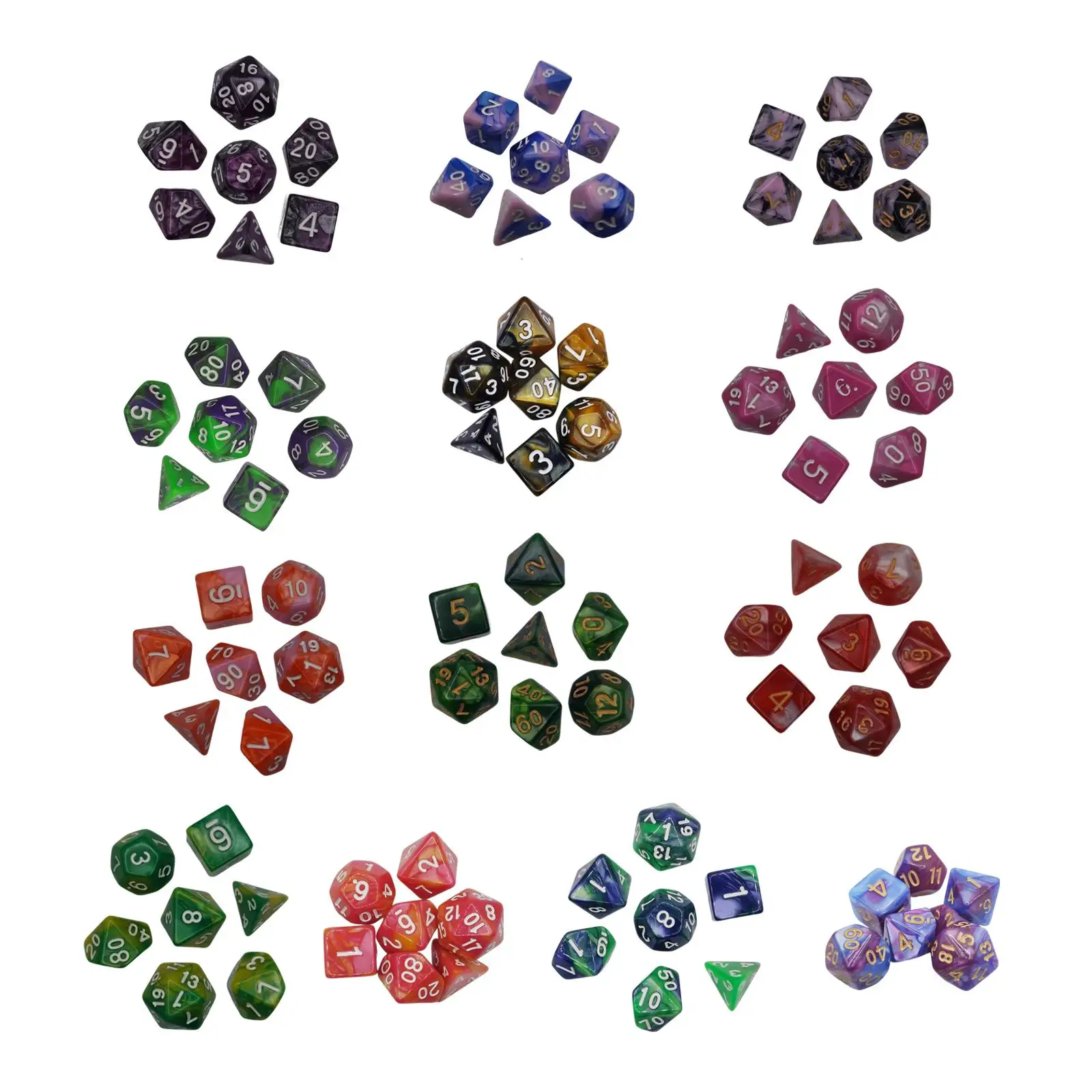 7x Polyhedral Dices Entertainment Toys Polyhedron Dice Smooth Surface Collection
7x Polyhedral Dices Entertainment Toys Polyhedron Dice Smooth Surface Collection