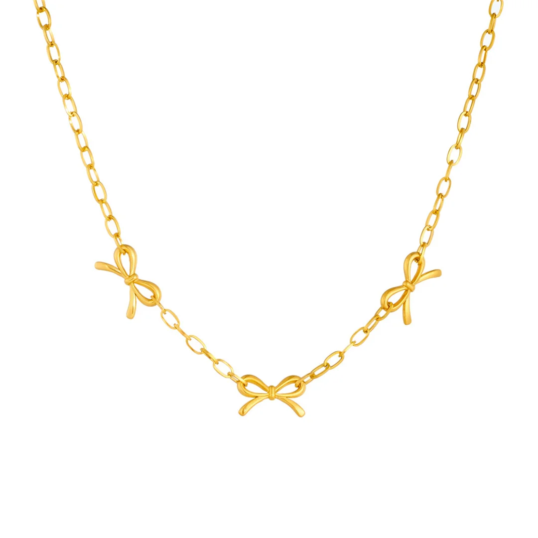 Punk Fashion Bow Bowknot Charm Pendant Female Gold Color Stainless Steel Chain Link Necklace for Women Vintage Jewelry Gift 2026
Punk Fashion Bow Bowknot Charm Pendant Female Gold Color Stainless Steel Chain Link Necklace for Women Vintage Jewelry Gift 2026