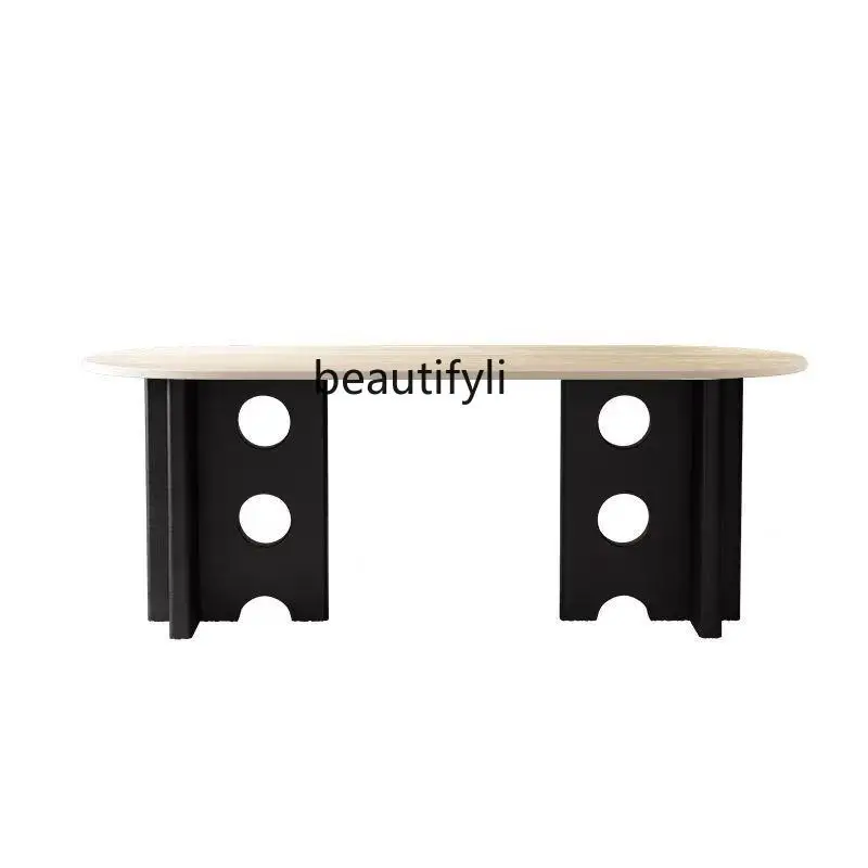 French antique solid wood travertine rock slab dining table oval home designer retro art desk
French antique solid wood travertine rock slab dining table oval home designer retro art desk