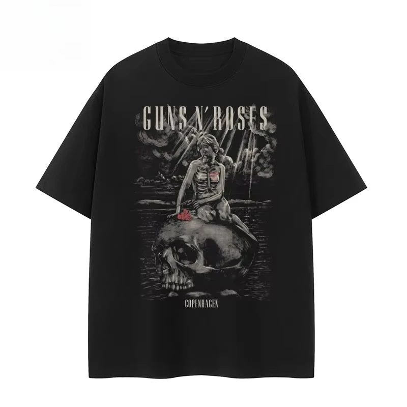 Men's and Women's T-shirts Guns N Roses Guns Band Vintage American VTG Shoulder Loose Cotton Crew Neck Rock Short Sleeves
Men's and Women's T-shirts Guns N Roses Guns Band Vintage American VTG Shoulder Loose Cotton Crew Neck Rock Short Sleeves