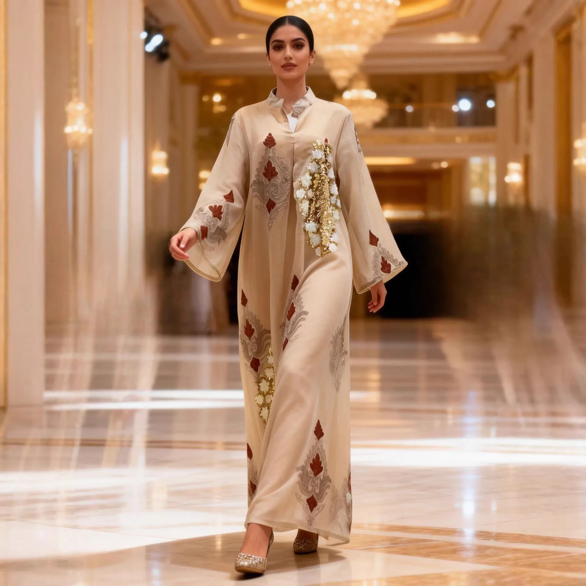 Muslim Dress Abaya Women Jalabiya Eid Party Dresses Islam Sequins Vestidos Morocco Dubai Abayas Ramadan Kaftan Arab Long Robe
Muslim Dress Abaya Women Jalabiya Eid Party Dresses Islam Sequins Vestidos Morocco Dubai Abayas Ramadan Kaftan Arab Long Robe