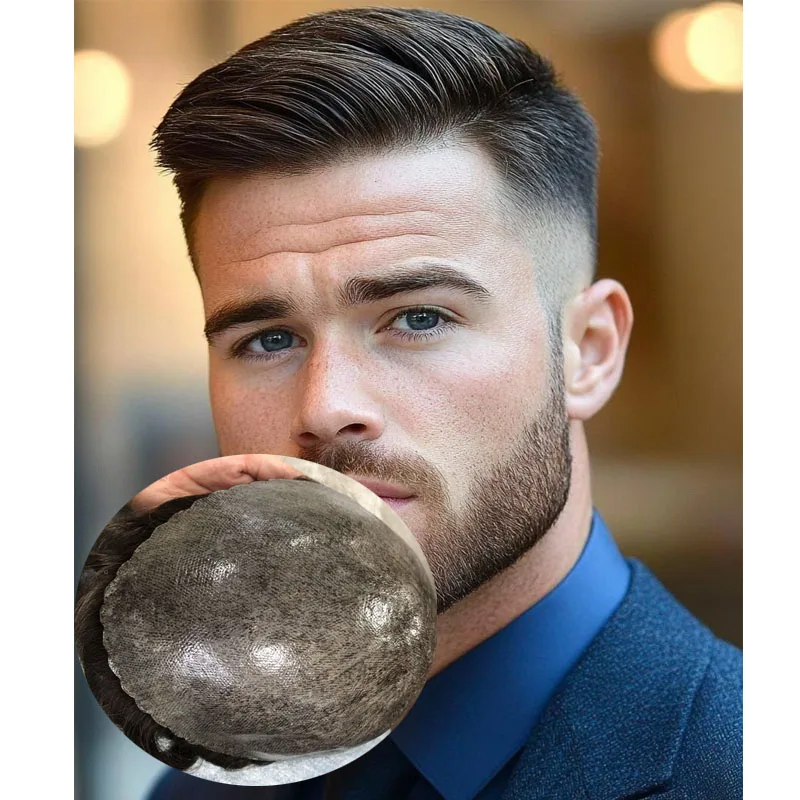 Ультратонкая основа кожи, мужские волнистые парики из человеческих волос, прочные натуральные волосы 1B10 1B20, серый, черный, коричневый, мужские силиконовые парики для волос
Ультратонкая основа кожи, мужские волнистые парики из человеческих волос, прочные натуральные волосы 1B10 1B20, серый, черный, коричневый, мужские силиконовые парики для волос