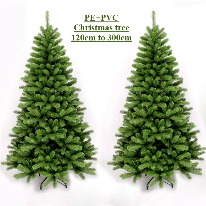 Artificial Christmas Tree PE+PVC Material Metal Support 1.2m to 3m Green Christmas Tree Family Christmas Atmosphere Decorations
Artificial Christmas Tree PE+PVC Material Metal Support 1.2m to 3m Green Christmas Tree Family Christmas Atmosphere Decorations
