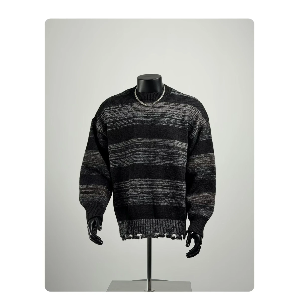 Retro Japanese Style Striped round Neck Sweater Loose Unisex Autumn Winter Knittedwear Easy Match Couple's Fashionable Top
Retro Japanese Style Striped round Neck Sweater Loose Unisex Autumn Winter Knittedwear Easy Match Couple's Fashionable Top