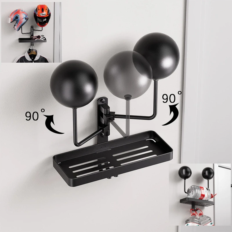 Wall Mounted Multi-Purpose Motorcycle Helmet Holder Display Rack with Hook for Football Volleyball Hats Caps Jacket Storage
Wall Mounted Multi-Purpose Motorcycle Helmet Holder Display Rack with Hook for Football Volleyball Hats Caps Jacket Storage