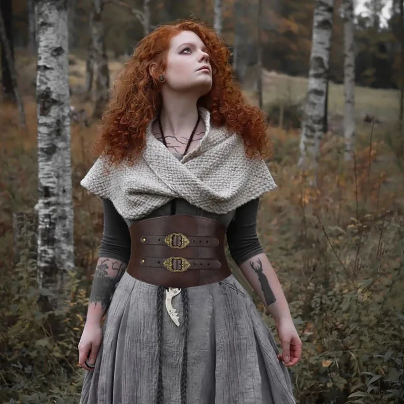 Women's Viking Embossed Waist Armor Faux Leather Wide Medieval Knight Corset Belt for LARP Costume Accessories rlu;3
Women's Viking Embossed Waist Armor Faux Leather Wide Medieval Knight Corset Belt for LARP Costume Accessories rlu;3