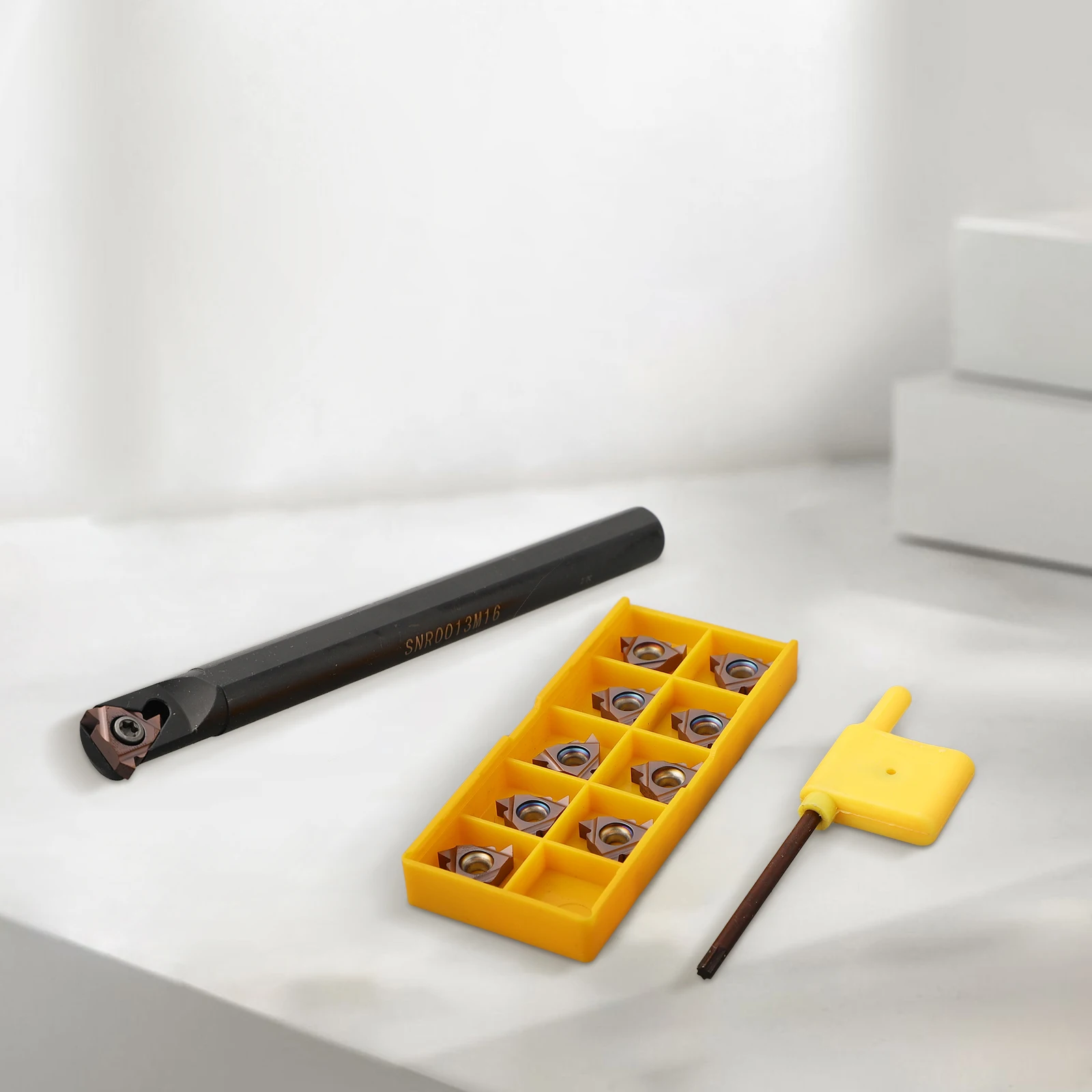 SNR0013M16 Токарный станок с внутренней резьбой, расточная оправка, держатель токарного инструмента с 10 шт. 16IR AG60 BP010, вставный ключ, твердосплавная вставка
SNR0013M16 Токарный станок с внутренней резьбой, расточная оправка, держатель токарного инструмента с 10 шт. 16IR AG60 BP010, вставный ключ, твердосплавная вставка