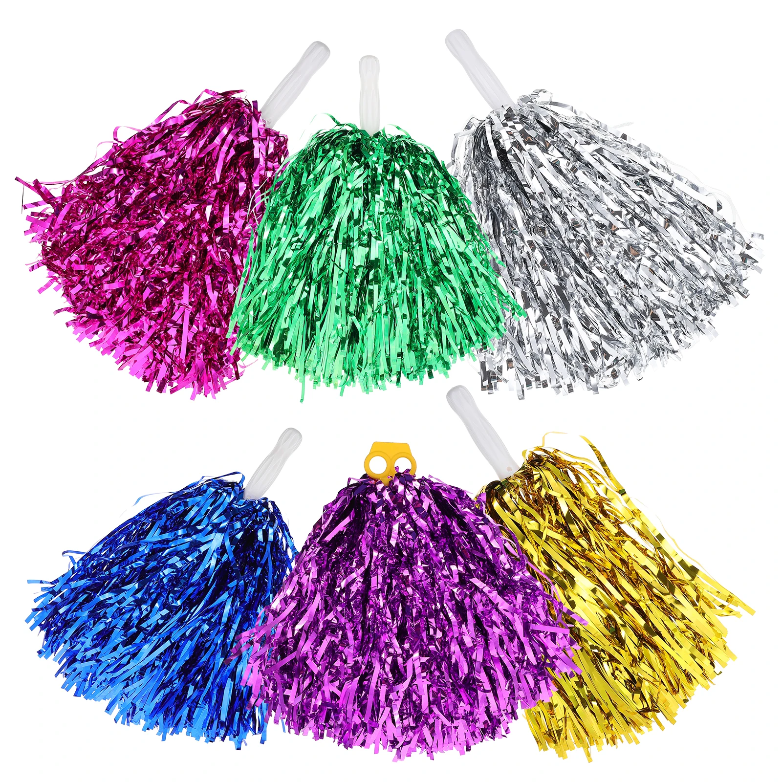 6pcs Cheerleading Pom Poms Durable Aluminum Foil PP Material Sports Competition Rich Colors Smooth Handle Performance Prop Team
6pcs Cheerleading Pom Poms Durable Aluminum Foil PP Material Sports Competition Rich Colors Smooth Handle Performance Prop Team
