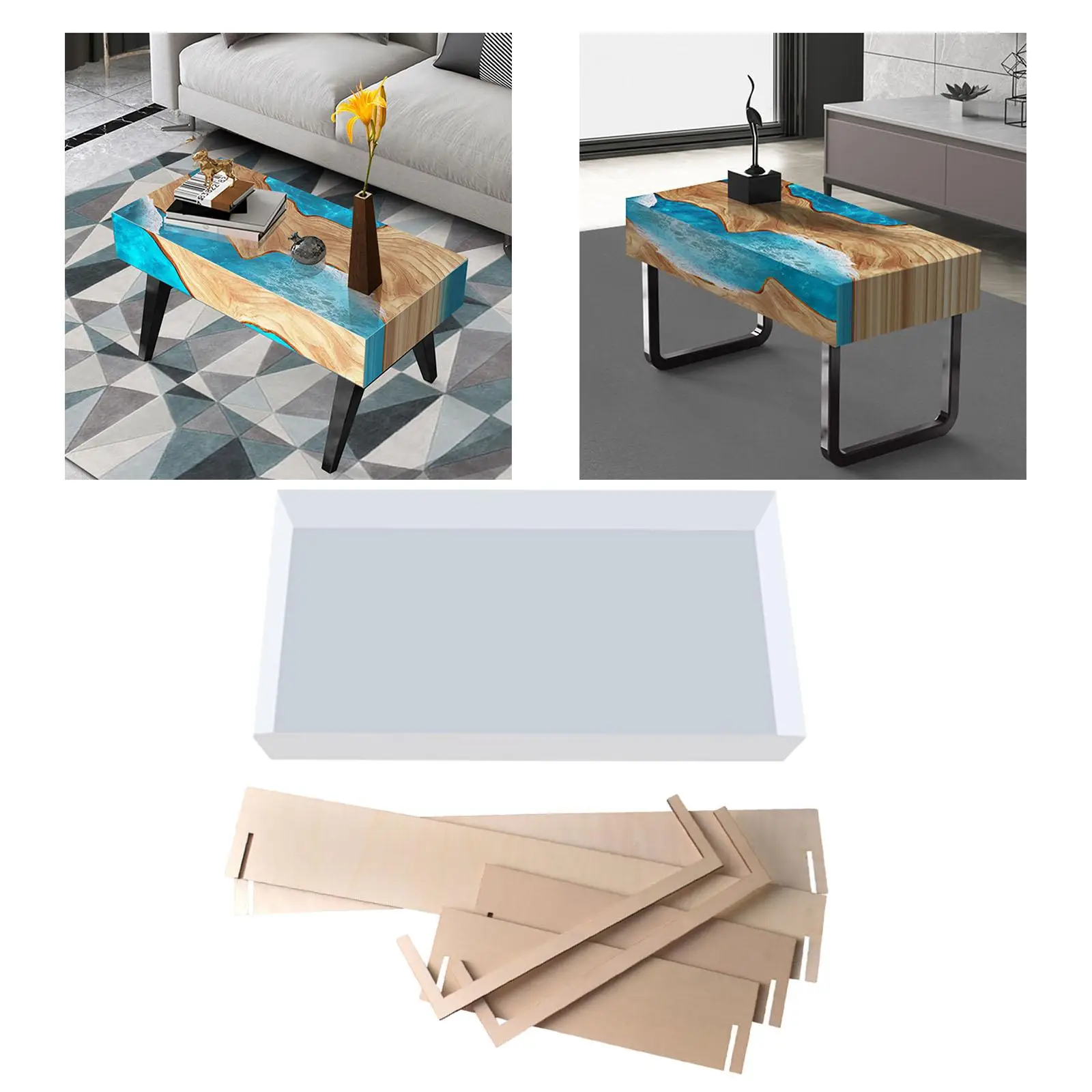 Silicone Mold for DIY Crafts Small River Table Making with Fixing Frame
Silicone Mold for DIY Crafts Small River Table Making with Fixing Frame