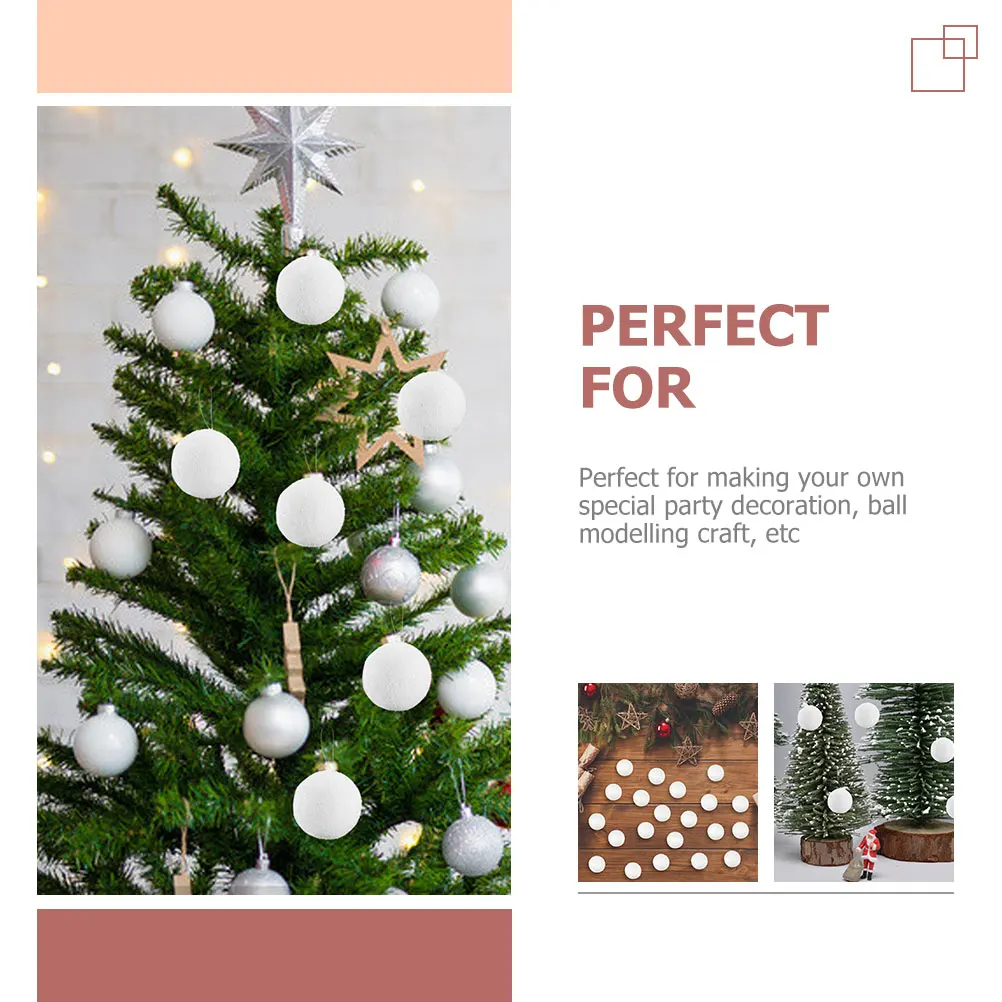 Foam Craft Balls White Polystyrene Foams for Crafts Party Supplies Mini Decorations
Foam Craft Balls White Polystyrene Foams for Crafts Party Supplies Mini Decorations