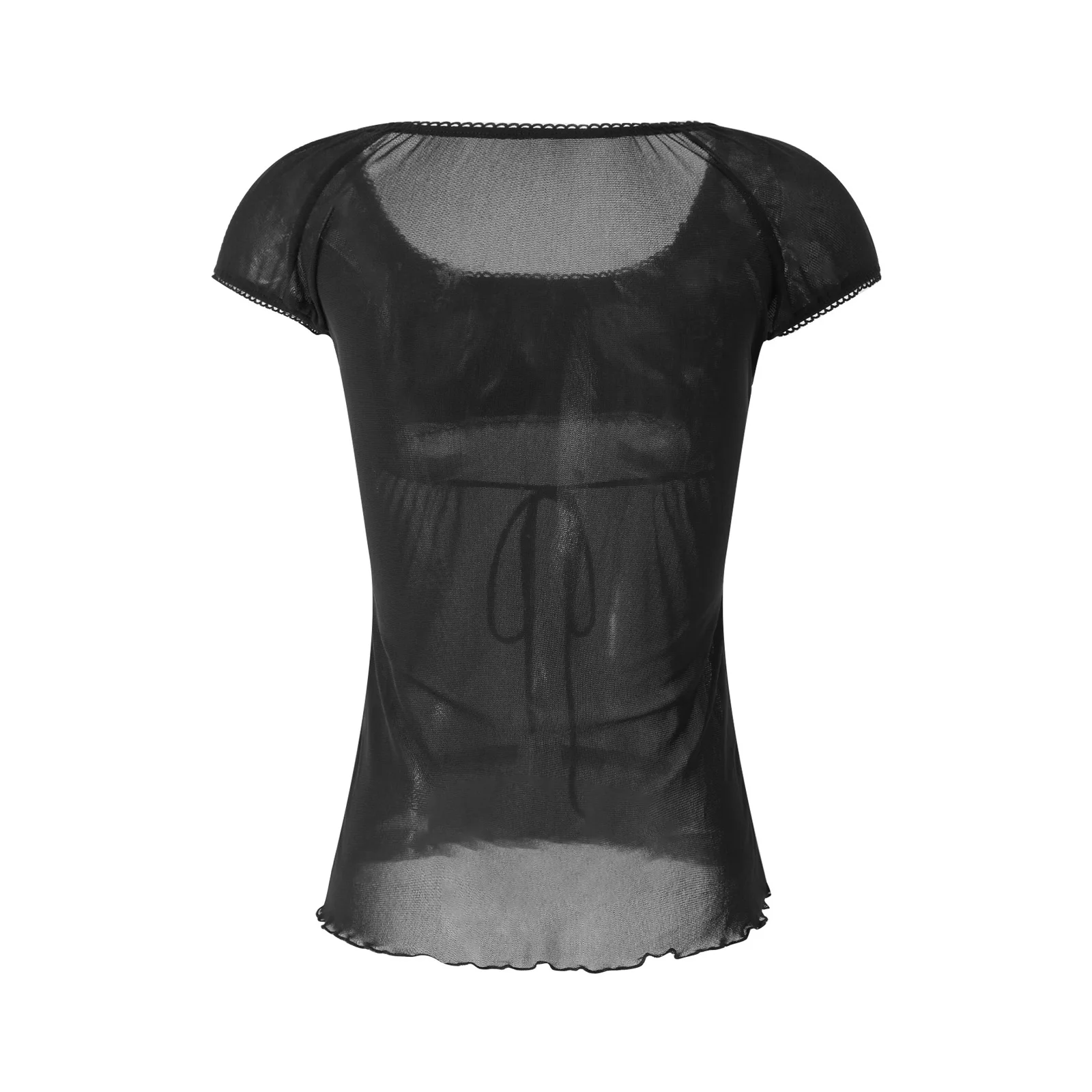 Women Y2K Square Neck Lace Trim Tee Top Short Sleeve Fairy Grunge T-Shirts Vintage Aesthetic Slim Crop Top Harajuku Top
Women Y2K Square Neck Lace Trim Tee Top Short Sleeve Fairy Grunge T-Shirts Vintage Aesthetic Slim Crop Top Harajuku Top