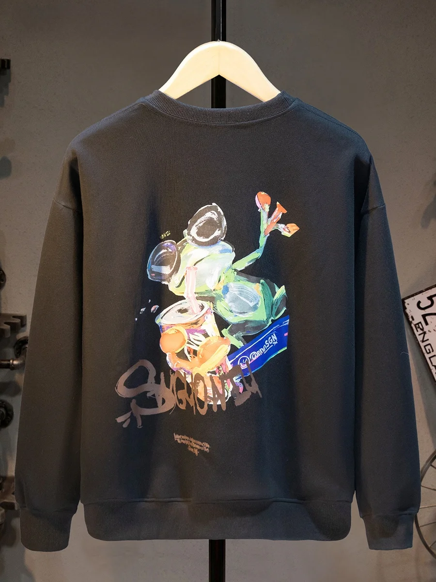 Мужская толстовка American High Street fiti, свободная, универсальная, с круглым вырезом, длинными рукавами, для молодежи, студентов, спортивная, повседневная, Haome Top
Мужская толстовка American High Street fiti, свободная, универсальная, с круглым вырезом, длинными рукавами, для молодежи, студентов, спортивная, повседневная, Haome Top