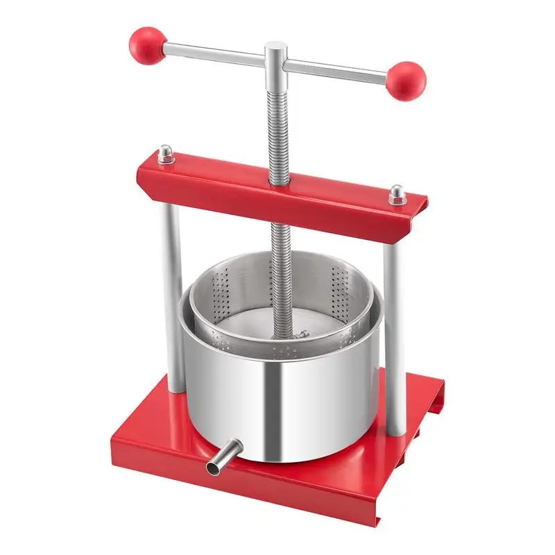 3L Manual Juice Extractor 0.8 Gallon For Home Kitchen Orchard Vineyard, Double Barrels Cider Press Apple Grape Tincture Honey Olive Oil Making Tool T-Handle Operation Silver Color Professional Grade Metal Construction
3L Manual Juice Extractor 0.8 Gallon For Home Kitchen Orchard Vineyard, Double Barrels Cider Press Apple Grape Tincture Honey Olive Oil Making Tool T-Handle Operation Silver Color Professional Grade Metal Construction
