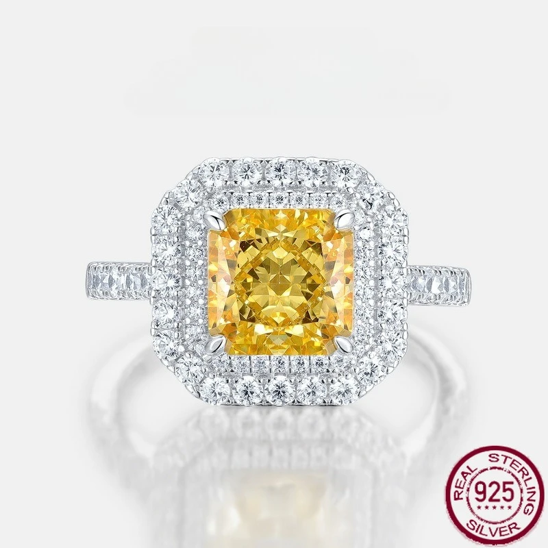 New S925 sterling silver square sugar high carbon diamond square diamond ring versatile hand jewelry wedding jewelry
New S925 sterling silver square sugar high carbon diamond square diamond ring versatile hand jewelry wedding jewelry