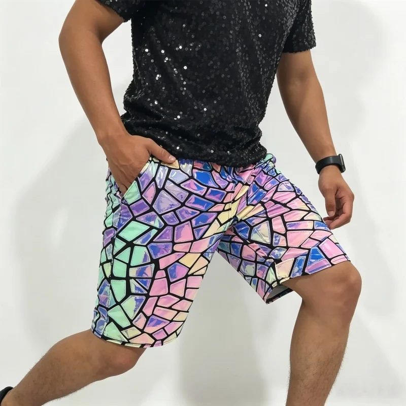 Men's Casual Purple Laser Bar Carnival Party Shorts Nightclub Show Stage Costume Male Dancer Singer Performance Sequins Costume
Men's Casual Purple Laser Bar Carnival Party Shorts Nightclub Show Stage Costume Male Dancer Singer Performance Sequins Costume
