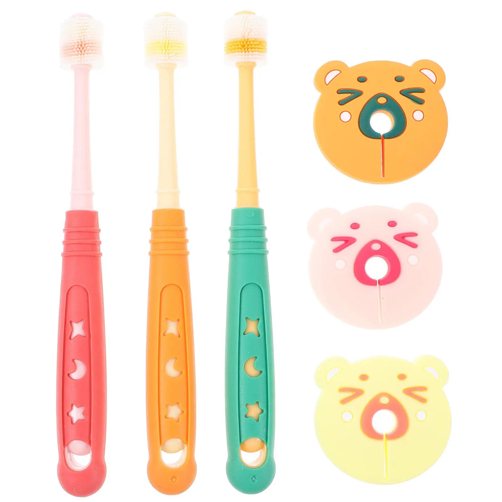 3Pcs Children Toothbrush Soft Rotatable Manual Teeth Cleaner Toddler Toothbrush Age 2-4 Kids Toothbrushes Durable for Caries
3Pcs Children Toothbrush Soft Rotatable Manual Teeth Cleaner Toddler Toothbrush Age 2-4 Kids Toothbrushes Durable for Caries