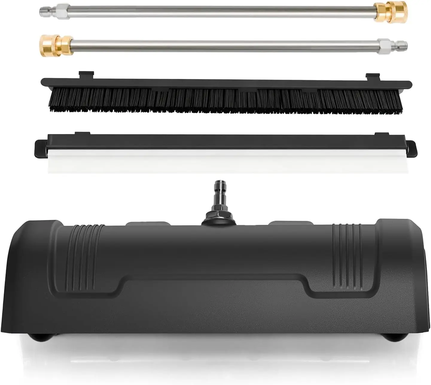 Pressure Washer Surface Cleaner with 2 Extension Poles & Quick Coupler for Driveways, Patios, Sidewalks
Pressure Washer Surface Cleaner with 2 Extension Poles & Quick Coupler for Driveways, Patios, Sidewalks