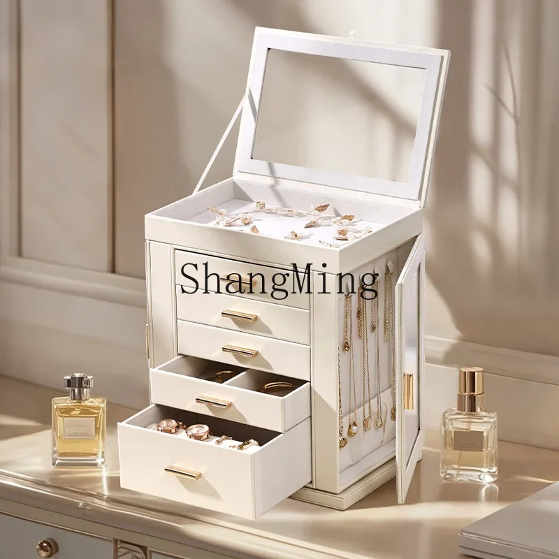 CL Large Capacity Jewelry Box Multi-layer Necklace Earrings Earrings Ring Watch Jewelry Storage Box
CL Large Capacity Jewelry Box Multi-layer Necklace Earrings Earrings Ring Watch Jewelry Storage Box