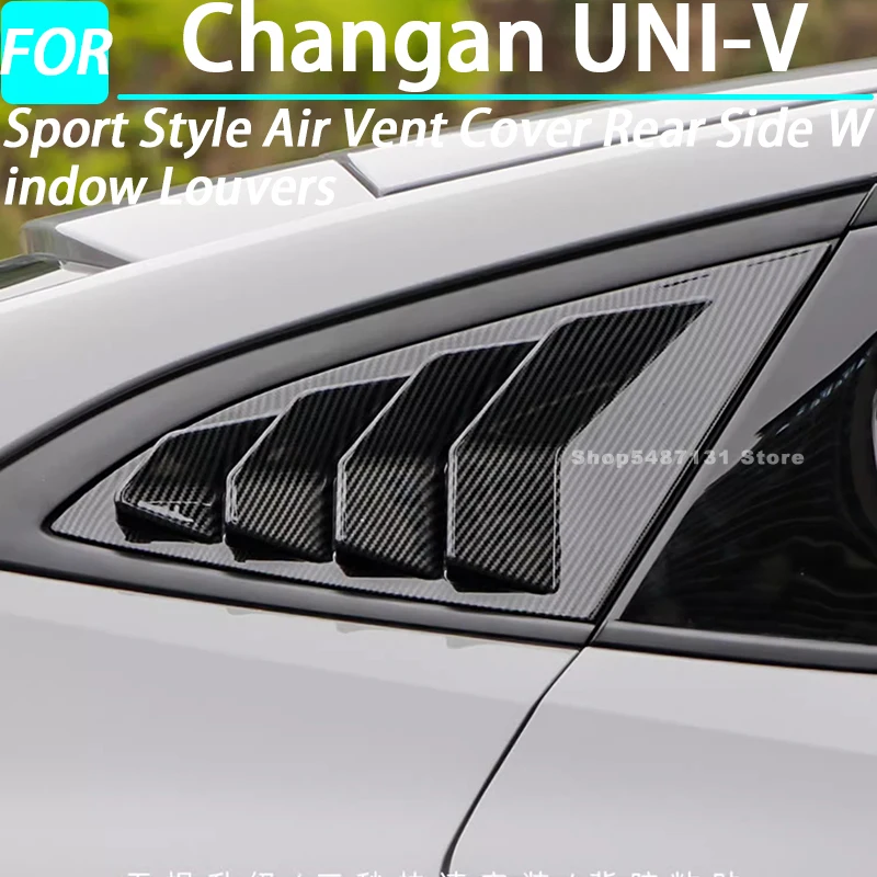 Car Sport Style Air Vent Cover Rear Side Window Louvers for Changan UNI-V Exterior Accessories 2022 2023 2024 2025
Car Sport Style Air Vent Cover Rear Side Window Louvers for Changan UNI-V Exterior Accessories 2022 2023 2024 2025