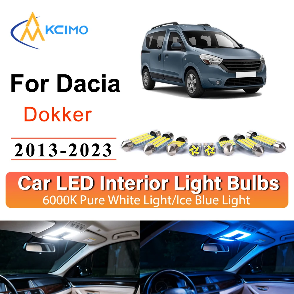 Interior LED Lights Plug and Play For Dacia Dokker 2013-2023 Map Dome Lamp Footwell Lighting Kit Direct Fit Car Accessories
Interior LED Lights Plug and Play For Dacia Dokker 2013-2023 Map Dome Lamp Footwell Lighting Kit Direct Fit Car Accessories